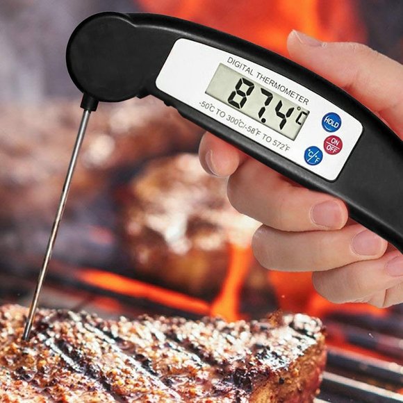 Stainless Steel Instant-Read ProThermo Digital Meat & Poultry Thermometer(White) - Picture 2 of 3
